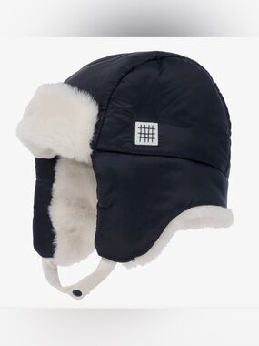 Carrement Beau Boys Blue & White Trapper Hat (Size: 3T) NWT
